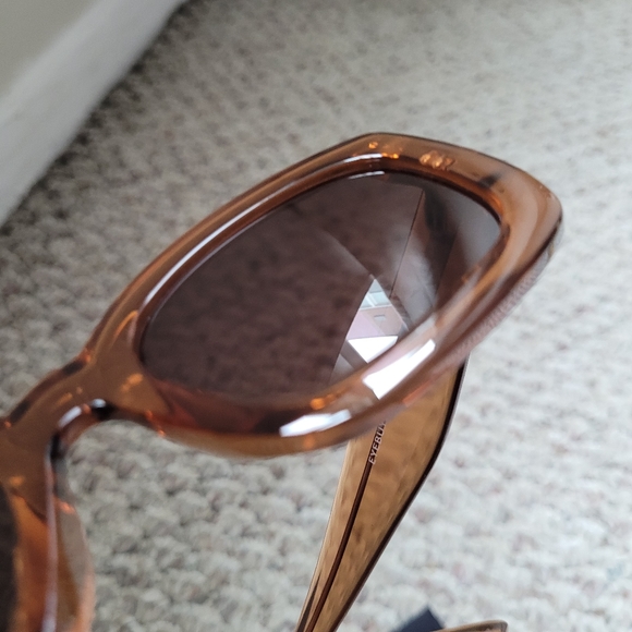 Rectangle Brown Clear Sunglasses - Picture 4 of 7